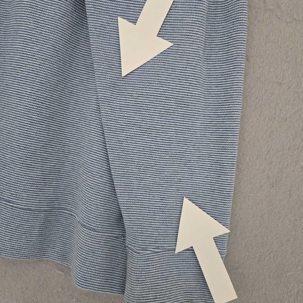 Vineyard Vines Pullover Mens 2XL Blue Stripe 1/4 Zip Saltwater Mock Neck - Picture 6 of 12